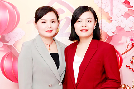 海南红瑞集团优秀员工姐妹档：红妆双美海府分院美容师吴桂蓉、吴香为