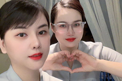 红瑞集团“匠心传承”榜样力量红妆双美世贸分院美容师陈丽巧 陈璐瑶